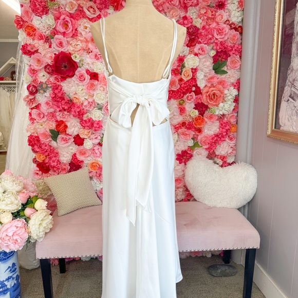 Morilee | Slip Dress with Tie Back - Picture 3 of 5